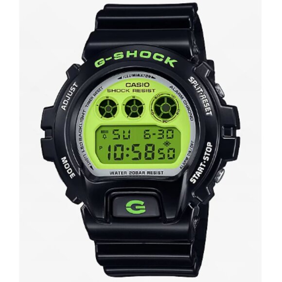 Casio G-SHOCK DW-GM-6900 Digital Watch in Black / Green - new battery! - Picture 1 of 7
